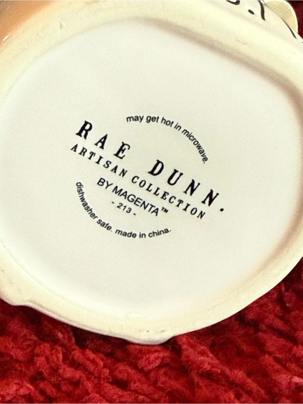 Rae Dunn Double-sided White Mug with 3D farm Animals 'BARN IN THE U.S.A.' NWT - Picture 5 of 6